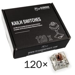 Pogas Glorious PC Gaming Race Kailh Speed Bronze Clicky, 120 gab. cena un informācija | Klaviatūras | 220.lv