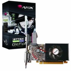 AFOX GeForce GT730 4GB DDR3 128Bit DVI HDMI VGA LP Fan (AF730-4096D3L5) цена и информация | Видеокарты (GPU) | 220.lv