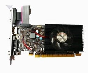 AFOX GeForce GT730 4GB DDR3 128Bit DVI HDMI VGA LP Fan (AF730-4096D3L5) cena un informācija | Videokartes (GPU) | 220.lv