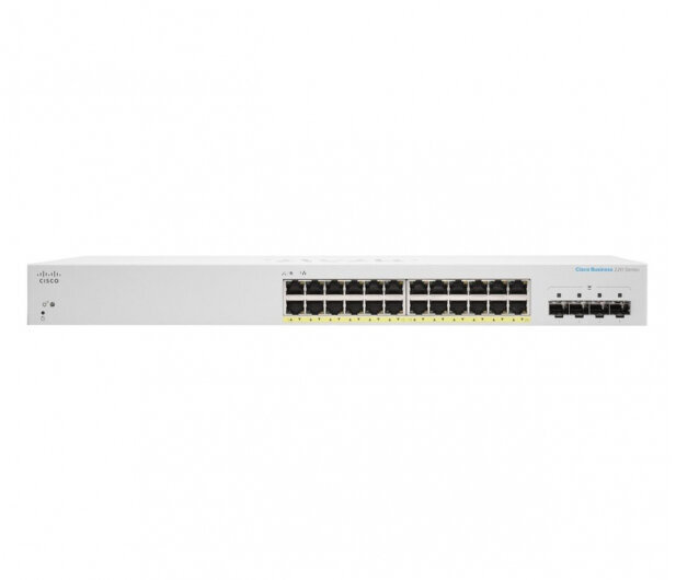 Komutators Cisco CBS220-24FP-4X-EU cena un informācija | Komutatori (Switch) | 220.lv