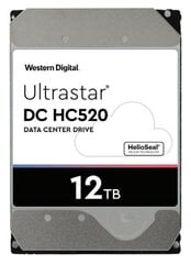Western Digital Ultrastar DC HC520 12TB 3.5" 12000 GB Serial ATA III cena un informācija | Iekšējie cietie diski (HDD, SSD, Hybrid) | 220.lv