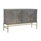 Bufete DKD Home Decor Pelēks Bronza Misiņš Mango koks (152 x 42 x 91 cm) цена и информация | Vitrīnas, bufetes | 220.lv