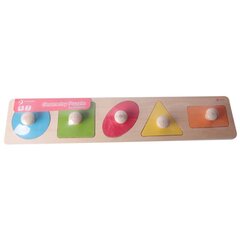 Красочный пазл - Геометрические фигуры, 6 штук цена и информация | Игрушки для малышей | 220.lv