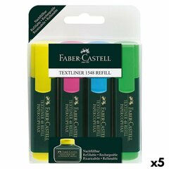 Набор маркеров Faber-Castell Флюоресцентный 5 штук цена и информация | Принадлежности для рисования, лепки | 220.lv