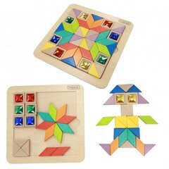 Деревянная мозаичная головоломка Танграм цена и информация | Игрушки для малышей | 220.lv