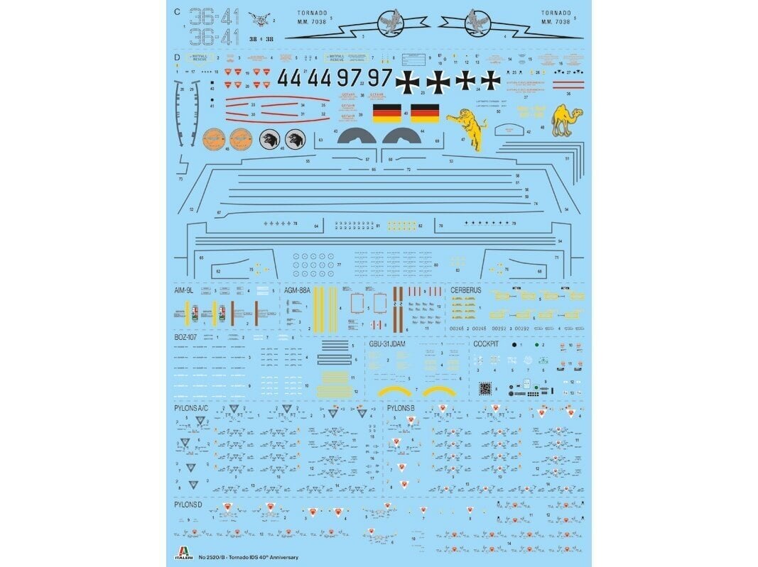 Italeri - Tornado IDS, 1/32, 2520 cena un informācija | Konstruktori | 220.lv