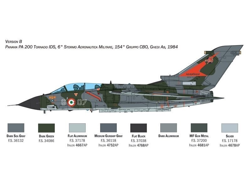 Italeri - Tornado IDS, 1/32, 2520 cena un informācija | Konstruktori | 220.lv