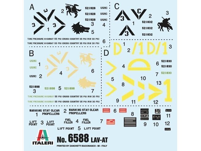 Italeri - LAV-25 TUA, 1/35, 6588 цена и информация | Konstruktori | 220.lv