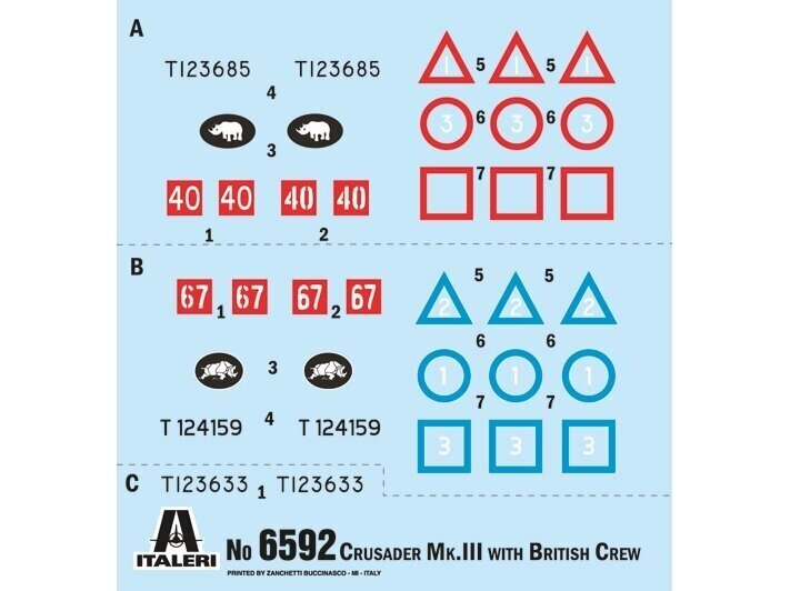 Italeri - Crusader III w/ British Crew El Alamein 1942-2022, 1/35, 6592 цена и информация | Konstruktori | 220.lv
