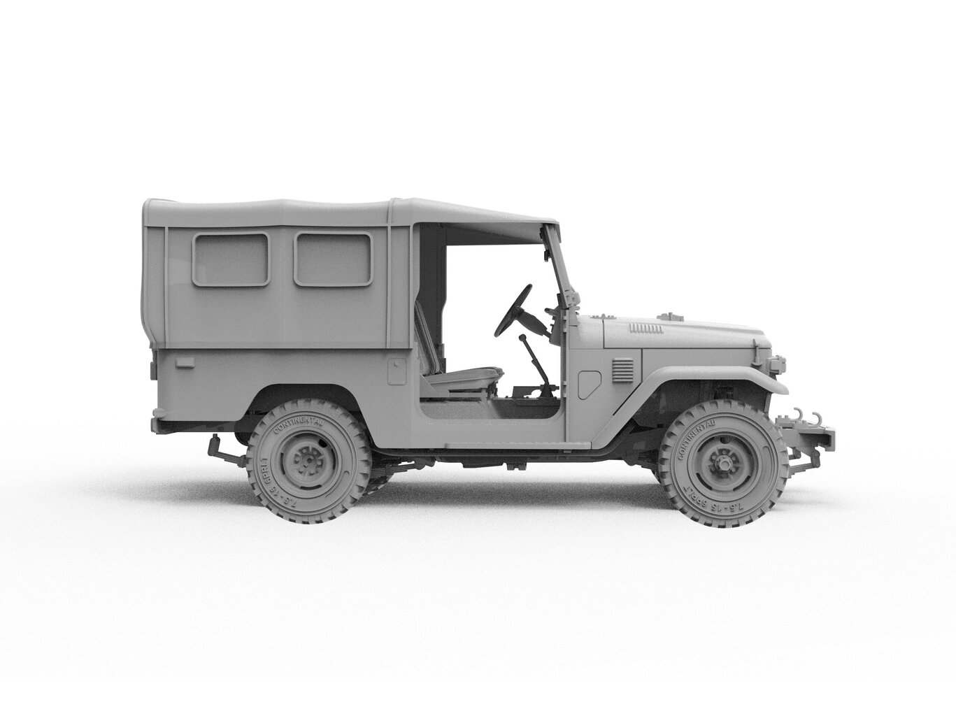 AK Interactive - Toyota Land Cruiser FJ43 SUV with Soft Top IDF & LAF, 1/35, AK35004 cena un informācija | Konstruktori | 220.lv