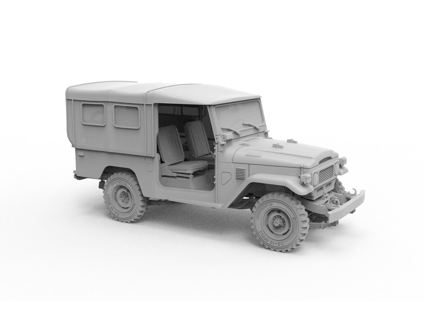 AK Interactive - Toyota Land Cruiser FJ43 SUV with Soft Top IDF & LAF, 1/35, AK35004 cena un informācija | Konstruktori | 220.lv