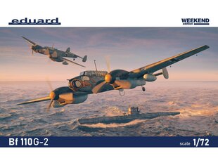Eduard - Messerschmitt Bf 110G-2 Weekend edition, 1/72, 7468 cena un informācija | Konstruktori | 220.lv