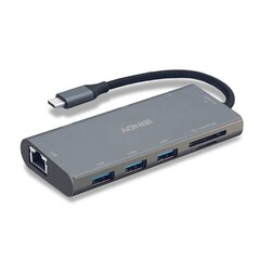 Lindy 4K HDMI, VGA, PD 3.0 43278 cena un informācija | Adapteri un USB centrmezgli | 220.lv