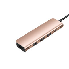 Адаптер Ugreen 70403 5in1 Type-C До HUB HDMI 3USB3.0 PD для Huawei mate30 MacBook Pro цена и информация | Адаптеры и USB разветвители | 220.lv