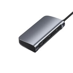 Адаптер Ugreen 50771 CM212 6in1 Type-C До HDMI PD 3USB3.0 1000mbps для HUAWEI Mate40/P50 Samsung S20 цена и информация | Адаптеры и USB разветвители | 220.lv