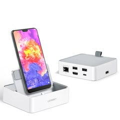 Adapteris UGREEN 50597 CM194 6in1 Type-C Uz 3USB3.0 Hub HDMI PD par HUAWEI Mate40/P50 Samsung S20 cena un informācija | Adapteri un USB centrmezgli | 220.lv