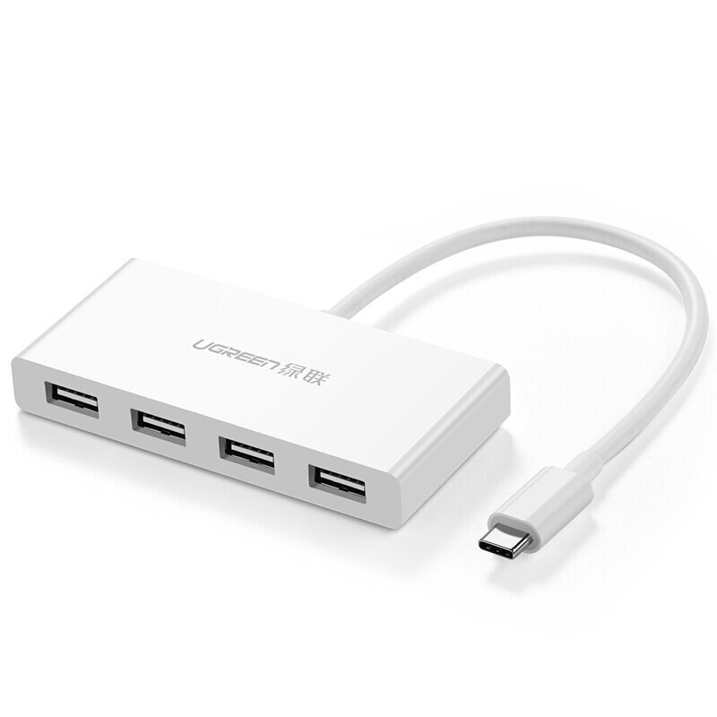 Adapteris UGREEN 40379 US234 4in1 Type-C Uz 4USB3.0 par HUAWEI Mate40/P50 Samsung S20 cena un informācija | Adapteri un USB centrmezgli | 220.lv