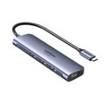 Adapteris UGREEN 70495 CM136 5in1 USB-C Uz HDMI 4USB3.0 PD100W par HUAWEI Mate40/P50 Samsung S20