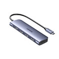 Adapteris UGREEN 70410 CM195 6in1 USB-C Uz HDMI 3USB3.0 SD/TF par HUAWEI Mate40/P50 Samsung S20