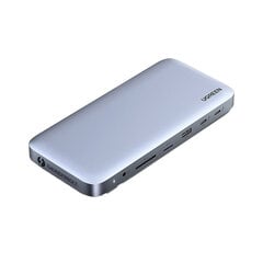 Adapteris UGREEN 80547 CM355 10in1 Type-C Uz DP1.4 2USB3.1 DC5V／2A AUX 3.5mm SD/TF Thunderbolt3 1000mbps par HUAWEI Mate40/P50 Samsung S20 cena un informācija | Adapteri un USB centrmezgli | 220.lv