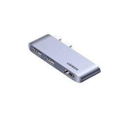 Адаптер Ugreen 10914 CM415 3in1 Type-C До HDMI 2USB3.1 для MacBookPro/Air цена и информация | Адаптеры и USB разветвители | 220.lv