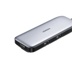 Adapteris UGREEN 80865 CM384 6in1 Type-C Uz HUB PD100W HDMI/DP/MiniDP 4K60Hz 2USB2.0 par HUAWEI Mate40/P50 Samsung S20 cena un informācija | Adapteri un USB centrmezgli | 220.lv