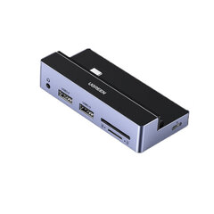 Adapteris UGREEN 70687 CM317 6in1 Type-C Uz AUX 3.5mm 2USB3.0 SD/TF PD100W par iPadPro cena un informācija | Adapteri un USB centrmezgli | 220.lv