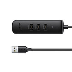 Adapteris UGREEN 20984 CM416 USB Uz 3USB 100mbps cena un informācija | Adapteri un USB centrmezgli | 220.lv