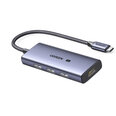 Адаптер Ugreen 50629 CM500 4in1 Type-C До 3USB3.0 HDMI2.1 для HUAWEI Mate40/P50 Samsung S20