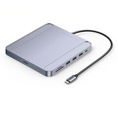 Адаптер Ugreen 60378 CM522 Type-C До USB3.0 SD/TF Type-C3.0 1000mbps для HUAWEI Mate40/P50 Samsung S20 iMac base цена и информация | Адаптеры и USB разветвители | 220.lv