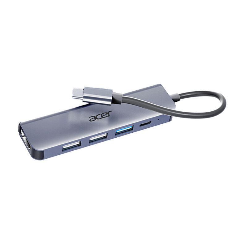 Adapteris Acer HY41-T5 5in1 Type-C Uz 3USB PD HDMI par HUAWEI Mate40/P50 Samsung S20 цена и информация | Adapteri un USB centrmezgli | 220.lv