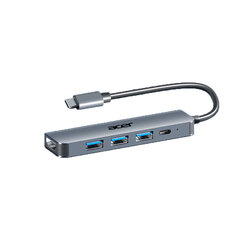 Adapteris Acer HY41-T5-1 5in1 Type-C Uz HUB 3USB3.0 PD100W HDMI par HUAWEI Mate40/P50 Samsung S20 cena un informācija | Adapteri un USB centrmezgli | 220.lv