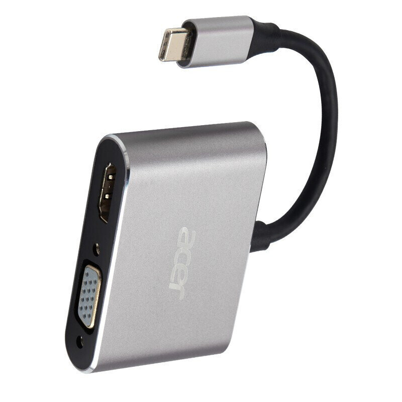 Adapteris Acer HY41-T2 Type-C Uz HDMI VGA par HUAWEI Mate40/P50 Samsung S20 cena un informācija | Adapteri un USB centrmezgli | 220.lv