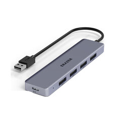 Adapteris ERAZER HA05 5in1 Type-C Uz 4USB3.0 Type-C 0.2m par HUAWEI Mate40/P50 Samsung S20 цена и информация | Адаптеры и USB разветвители | 220.lv