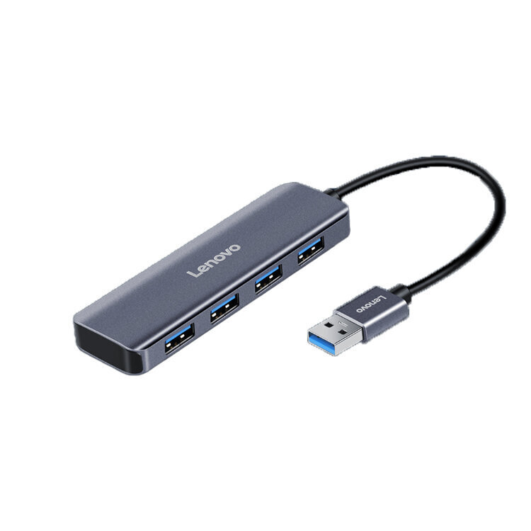 Adapteris Lenovo U04 4in1 USB Uz 4USB3.0 Alumīnija sakausējums cena un informācija | Adapteri un USB centrmezgli | 220.lv