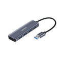 Adapteris Lenovo U04-3 4in1 USB Uz 4USB3.0 1.5m Alumīnija sakausējums