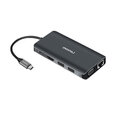 Adapteris Lenovo LX0801 11in1 Type-C Uz AUX 3.5mm PD 2USB3.0 2USB2.0 HDMI VGA 1000mbps SD/TF par HUAWEI Mate40/P50 Samsung S20