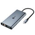 Adapteris Lecoo LKC1329 7in1 Type-C Uz 3USB3.2 VGA HDMI PD100W 1000mbps par HUAWEI Mate40/P50 Samsung S20