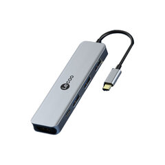 Adapteris Lecoo LKC1315H-1 5in1 Type-C Uz 3USB3.0 PD HDMI par HUAWEI Mate40/P50 Samsung S20 цена и информация | Адаптеры и USB разветвители | 220.lv