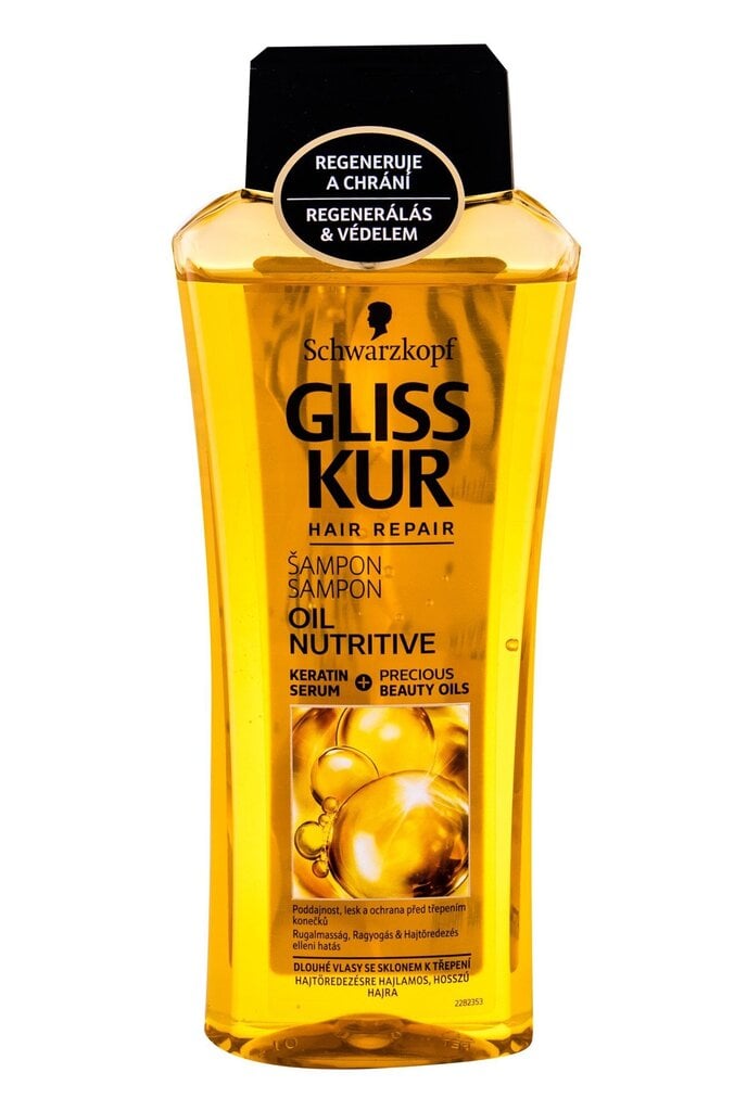 Šampūns Schwarzkopf GLISS KUR Oil Nutritive 400 ml cena un informācija | Šampūni | 220.lv