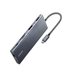 Адаптер Anker A8385 11in1 Type-C До DP HDMI SD/TF PD100W 1000mbps AUX 3.5mm 3USB USB-C3.1 для HUAWEI Mate40/P50 Samsung S20 цена и информация | Адаптеры и USB разветвители | 220.lv