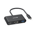 Адаптер Anker A83396 3in1 Type-C До HDMI PD100W USB для HUAWEI Mate40/P50 Samsung S20