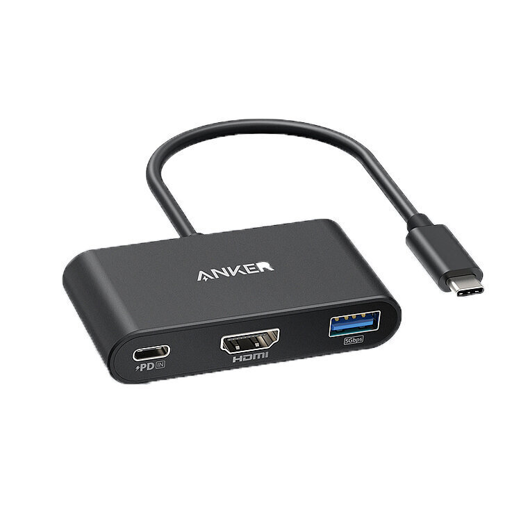 Adapteris ANKER A83396 3in1 Type-C Uz HDMI PD100W USB par HUAWEI Mate40/P50 Samsung S20 цена и информация | Adapteri un USB centrmezgli | 220.lv