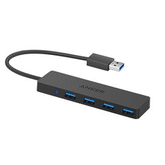 Adapteris ANKER A7516611 4in1 USB Uz 4USB3.0 HUB 35g 20cm цена и информация | Адаптеры и USB разветвители | 220.lv