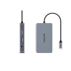 Адаптер Samzhe DK-L9 9in1 Type-C До 2USB2.0 HDMI VGA AUX 3.5mm SD/TF PD100W 100mbps для HUAWEI Mate40/P50 Samsung S20 цена и информация | Адаптеры и USB разветвители | 220.lv