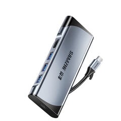 Adapteris SAMZHE DK-S05X 5in1 Type-C Uz HDMI PD 3USB3.0 par HUAWEI Mate40/P50 Samsung S20 cena un informācija | Adapteri un USB centrmezgli | 220.lv