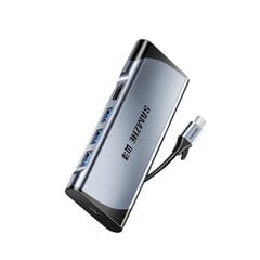 Адаптер Samzhe DK-S05 5in1 Type-C До HDMI 3USB3.0 PD100W для HUAWEI Mate40/P50 Samsung S20 цена и информация | Адаптеры и USB разветвители | 220.lv