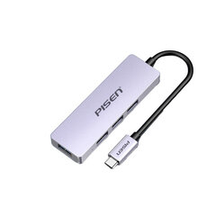 Adapteris PISEN HB06 4in1 USB Uz 4USB 0.2m cena un informācija | Adapteri un USB centrmezgli | 220.lv