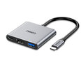 Adapteris PISEN PGM-HB07 3in1 Type-C Uz HDMI USB3.0 PD100W par HUAWEI Mate40/P50 Samsung S20