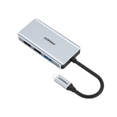 Adapteris PISEN NJ-TC26 5in1 Type-C Uz USB3.0 2USB2.0 HDMI PD100W par HUAWEI Mate40/P50 Samsung S20 цена и информация | Адаптеры и USB разветвители | 220.lv